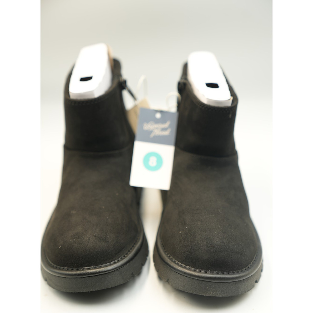 Universal Thread May Boots Black Suede Memory Foam Size 8 Women’s Ankle Zip‎